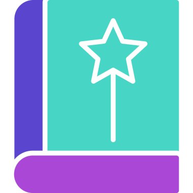 Kitap Vektörü Kabartma Simgesi Tasarımı