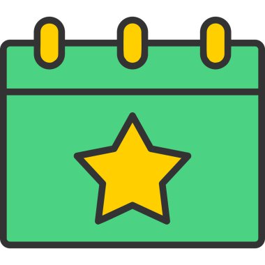 Takvim. Web simgesi basit illüstrasyon