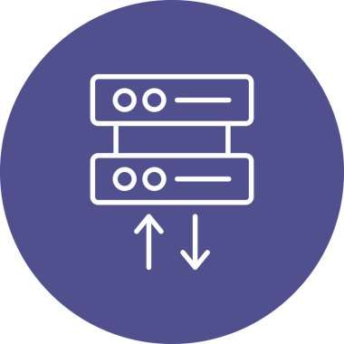 Web arayüzü simgesi, teknolojinin vektör illüstrasyonu