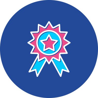 Yıldız. Web simgesi vektör illüstrasyonu