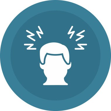 Baş simge vektör çizim