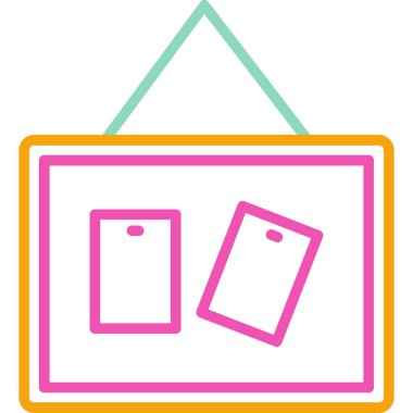 Çizgi film simgesinin vektör çizimi