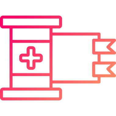 tıp simgesi modern illüstrasyon