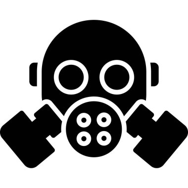 Gaz maskesi simgesi, basit biçim