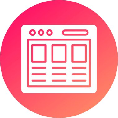 Web tasarım simgesi, vektör illüstrasyonu