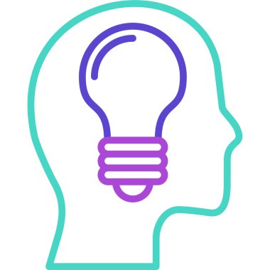 Ampul. Web simgesi basit illüstrasyon