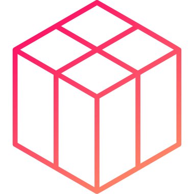 Kutu. Web simgesi basit illüstrasyon
