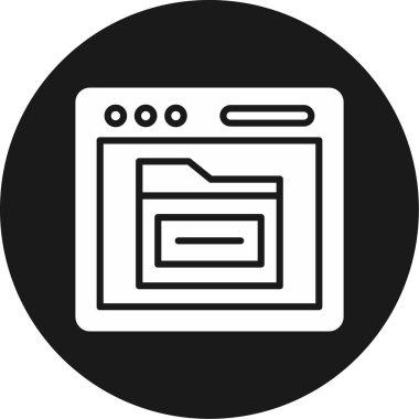 vektör tarayıcı simgesi illüstrasyonu