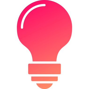 ampul simgesi, modern tasarım illüstrasyonu