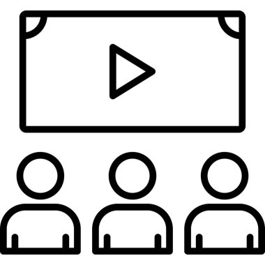 video. Web simgesi basit tasarım