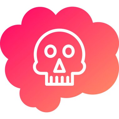 Kurukafa simgesi vektör illüstrasyonu