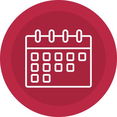 Takvim simgesi vektör illüstrasyonu