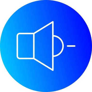 hoparlör simgesi, basit vektör çizim