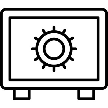 Bilgisayar. Web simgesi basit illüstrasyon