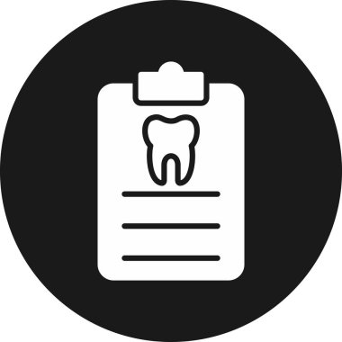 Moda tarzında izole edilmiş diş simgesi