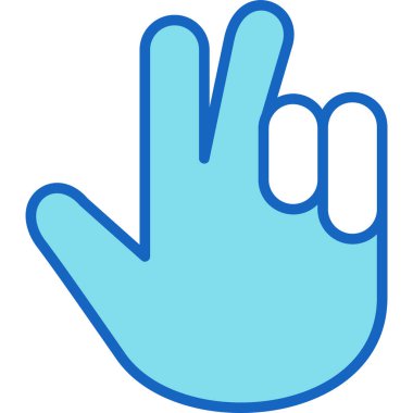 işaret parmağı el simgesi - taslak biçimi