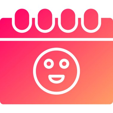 Siyah çizgi takvim simgesi beyaz arkaplanda izole edildi. olay hatırlatıcı simgesi. Kırmızı daire düğmesi. vektör.