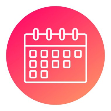 Takvim simgesi vektör illüstrasyonu