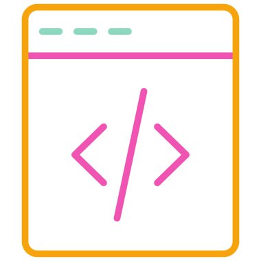 tarayıcı simgesi vektör illüstrasyonu