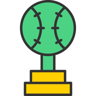 Futbol ikonu, vektör illüstrasyonu. düz biçim