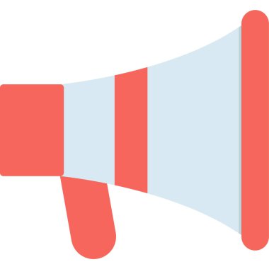 megafon simgesi, vektör illüstrasyonu