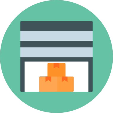 Şömine. Web simgesi basit illüstrasyon