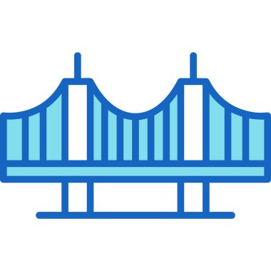 Köprü simgesi vektör illüstrasyonu