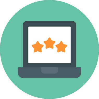 Renkli vektör simge değerlendirme