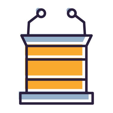 enerji ve enerji hattı vektör simgesi.