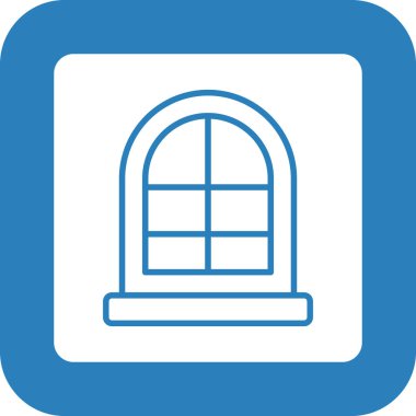 pencere simgesi, vektör illüstrasyonu basit tasarım