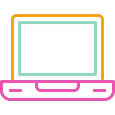 Bilgisayar. Web simgesi basit illüstrasyon