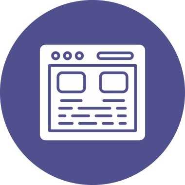 Seo simgesinin vektör illüstrasyonu