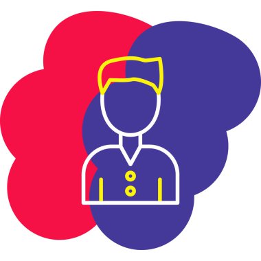 avatar. Web simgesi basit illüstrasyon