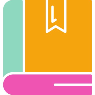 kitap web simgesi, vektör illüstrasyonu