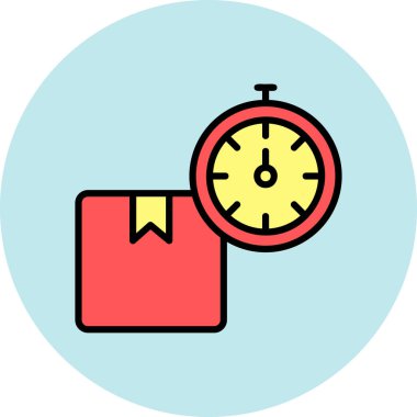 Kişisel ve ticari kullanım için saat vektör simgesi simgesi vektör çizimi..