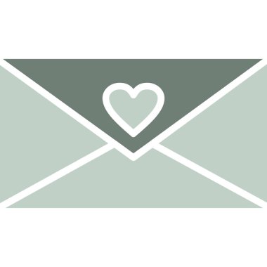 Zarf harfi aşk simgesi Doldurulmuş özet biçimi