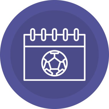 futbol topu simgesi, vektör illüstrasyonu