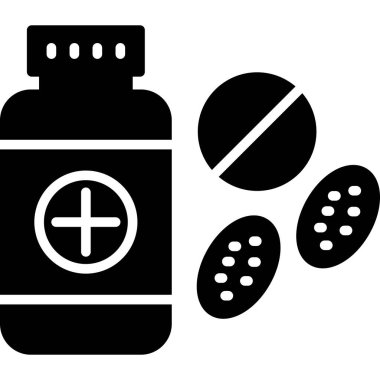 hap ve tablet simgesi, vektör illüstrasyonu