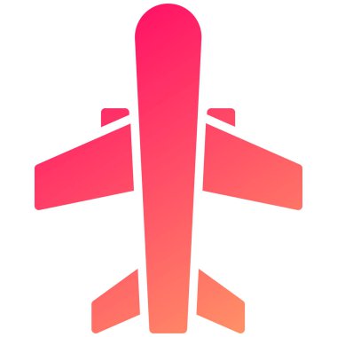 Bir düzlem simgesinin vektör çizimi