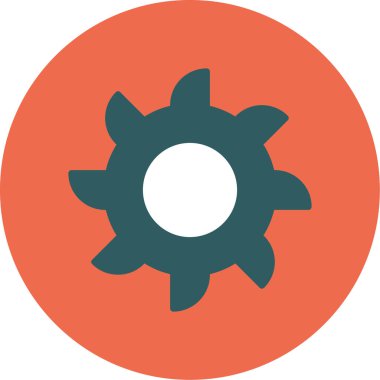 dişli simgesi vektör illüstrasyonu.