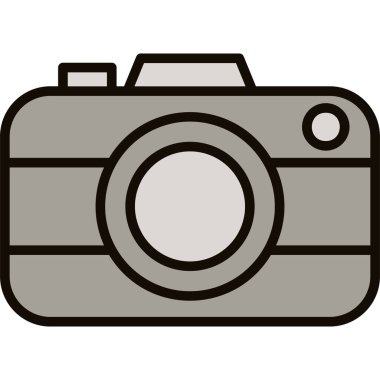 kamera simgesi vektör illüstrasyonu