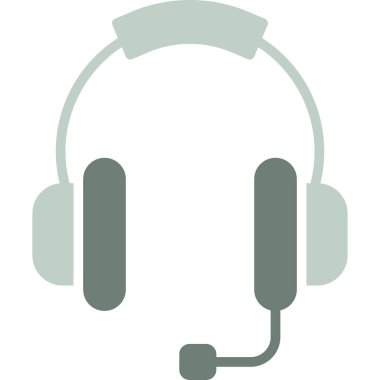 Kulaklık ikonu. vektör illüstrasyonu