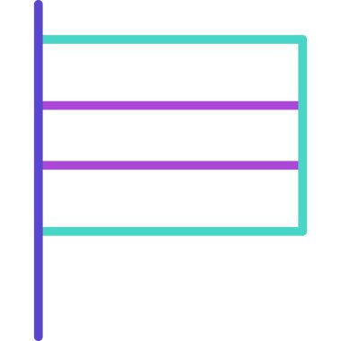 bayrak simgesi, vektör illüstrasyonu basit tasarım