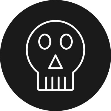 vektör kafatası çizimi