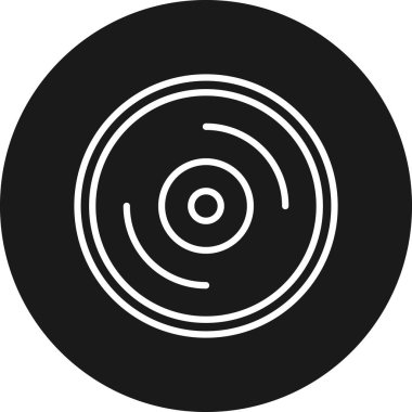 CD mi? Web simgesi basit illüstrasyon