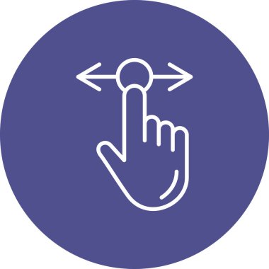 işaret parmağı simgesi ana hat biçiminde