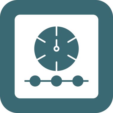 Zaman simgesi vektör illüstrasyonu