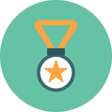 Madalya. Web simgesi vektör illüstrasyonu