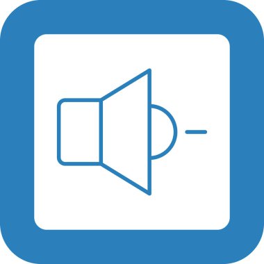 Ses. Web simgesi basit illüstrasyon