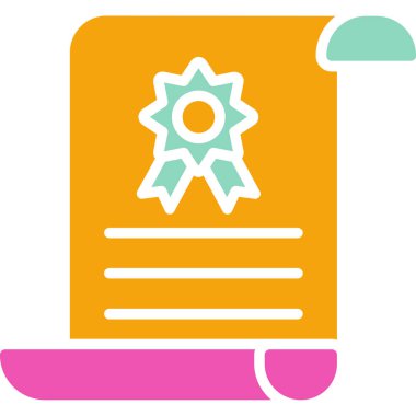 Okulun vektör modern düz renk simgesi